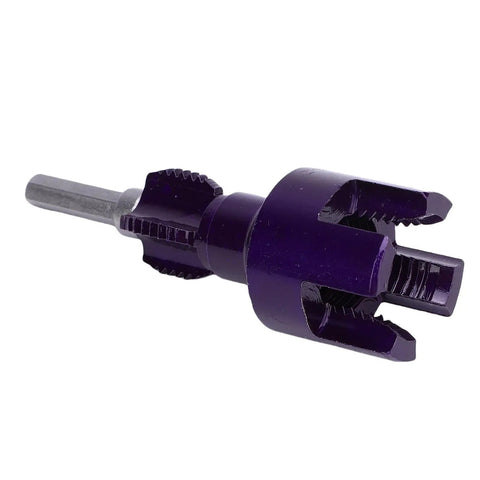 Eujgoov Heavy Duty Pipe Threader Kit With 3/4 Inch And 1/2 Inch Dies For Electric Drill features a high-speed cutting die for metal pipes.