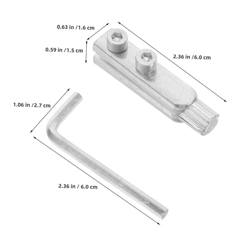 Heavy Duty Two Piece Stainless Steel Damaged Pipe Extractor Kit With Broken Valve Remover Screw Driver Set For Plumber Pros Who Need To Fix Gunked Messes Fast And Easy, silver tool set with 2.36 in extractor and 2.36 in L-handle