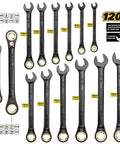 True Mechanic 312 Piece Tool Set With Ratchet And Socket System 120 Tooth Reversible Ratchet Two In One SAE And Metric Wrenches
