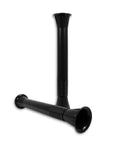 Ergonomic Handheld Shrink And Stretch Wrap Dispenser Handle Adjustable Tension For 15 To 20 Inch Coreless Film Black Plastic Grip One Piece Easy Operation Durable Packaging Tool, black handheld