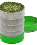 Deluxe Seed Sprouter With Four Growing Trays And Seed Packets For Indoor Sprouting Alfalfa Sprouts Fast No Soil Needed Water Flow System