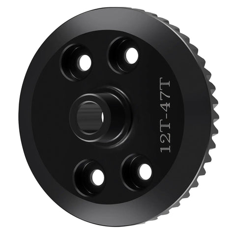 Black bevel gear from Beefy Steel Front And Rear Differential Gear Set For Traxxas One Sixteenth Mini Maxx Mini Slash 4x4 XRT VXL 3S RC