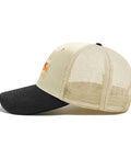 Side view of Proud Mom Of 2026 Grad Hat For Women And Men Dope Unisex Adjustable Trucker Cap with breathable mesh back