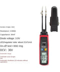 Auto Detect SMD Multimeter with Resistance Capacitance and Diode Testing displaying measurements on screen
