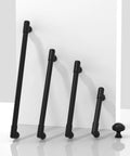 10 Pack Matte Black Cabinet Pulls 5 Inch 128mm Long Life Kitchen Cabinet Handles With Smooth Edges