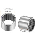 B1616 Needle Roller Bearing Full Complement Drawn Cup Open 1 Inch Bore 1.25 Inch Outer Diameter 1 Inch Width Heavy Duty