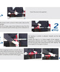 Step-by-step guide for applying Self Fusing Silicone Tape 16.4ft Waterproof Heat Resistant Repair Tape on cables.