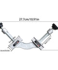 Heavy Duty Right Angle Welding Clamp With Precision Positioning Jig Forged From Cold Rolled Stainless Steel, measuring 27.7cm in width.
