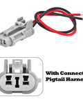 Precision Ambient Temperature Sensor With Connector Pigtail Harness For Hyundai Kia shows harness plug with two wires for easy installation.