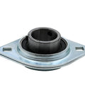 Heavy Duty Pillow Block Bearing 1 Inch Bore 4 Pack With Zinc Plated Steel Housing And Chrome Steel Bearing Insert, side view