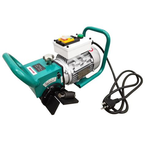 Heavy Duty Portable Electric Beveling Machine For Steel Plate Edge Prep, 30 To 60 Degree Chamfering Tool with green handle