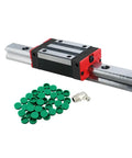 Square Linear Guide Set With SFU1605 Ballscrew And BK BF12 Coupling Nut Housing 16 with guide rail and fittings