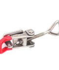 Heavy Duty Toggle Clamp Latch Adjustable Stainless Steel Draw Catch With 450 Pound Capacity shown in close-up view.