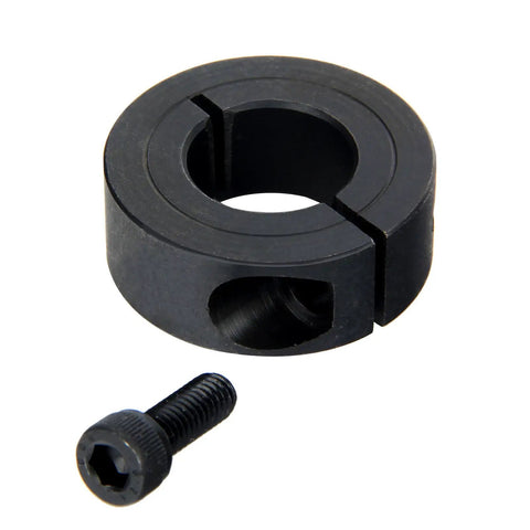2 Inch Bore Shaft Collar 3 OD 11 Sixteenth Inch Thick 1045 Carbon Steel Heavy Duty Stop Collar with black oxide finish