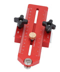 Table Saw Thin Jig With Roller Design Aluminum Alloy Adjustable Length Pro Grade Accurate Woodworking Tool for precise cuts