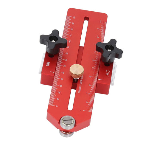 Table Saw Thin Jig With Roller Design Aluminum Alloy Adjustable Length Pro Grade Accurate Woodworking Tool for precise cuts