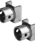 2 Pack Beefy Weld-On Swivel Jack Female Pipe Mount For 2 Inch OD Trailer Jacks Fits Outer Tube Heavy Duty Low Carbon Steel Bracket RV Camper Trailer Accessory, welded steel mounts