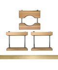 Gate Installation Kit For Stairways 36 Inch Banister Clamp Set Easy Mount No Holes No Adhesive Includes Wood Adapter
