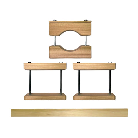 Gate Installation Kit For Stairways 36 Inch Banister Clamp Set Easy Mount No Holes No Adhesive Includes Wood Adapter