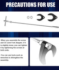 Clatoon inner CV axle puller tool with 5/8-18 slide hammer; includes two CV fork adapters (63mm and 48mm) and nuts.