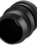 Billet blow-off valve mod plug, black anodized aluminum, automotive intake component
