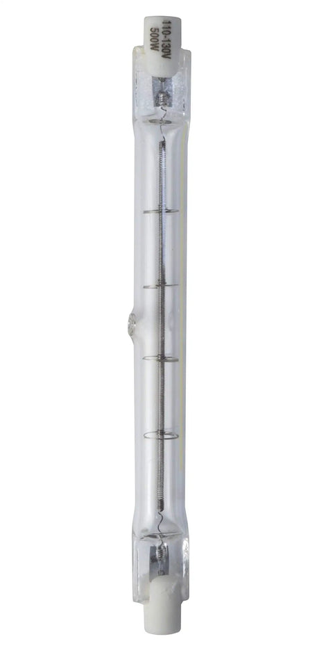 Single 500-Watt T-3 halogen bulb from 6-Pack 500-Watt T-3 Halogen Work Light Bulbs With Hard Case For Contractors And Electricians High Output