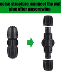 Ten Pack Half Inch Drip Irrigation Barbed Coupling Connectors, Straight Anti Drop Fittings assembly view