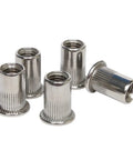 Heavy Duty 304 Stainless Steel Countersunk Rivet Nut Tool Kit With M5 M6 M8 Insert Nuts And Multiple Sizes For Garden Hose Washers And Faucets, 304 stainless steel rivet nuts