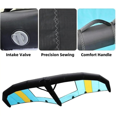 Inflatable Windsurf Wing With Window For Water Sports Handheld Wingsurfer Kite For Surfing And Foil Boards Portable Wing