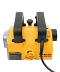 Heavy Duty Electric Wall Planer And Tough Concrete Scraper With A Ripping Tungsten Steel Blade back view with handles, yellow and black design.