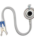 Torque Angle Gauge 1/2 Inch Drive With Flexible Clip Arm, 360 Degree Torque Wrench Angle Meter For Tightening Bolts In Hard To Reach Spots, Adjustable 0 To 360 Degrees, Works With Ratchet Or Breaker Bar; flexible shaft and clip