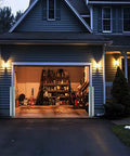 Heavy Duty Reflective Garage Wall Guard Plus Slick Rubber Corner Protector For Car Door Bumper Shield With High Visibility Night Safety Strip Tough As Nails Warehouse Parking Lot Anti Collision Bumper Guard Black installed in garage entrance.