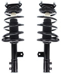 Front Steering Knuckles With Wheel Hub Bearings And All In One Suspension Kit For 2007 To 2010 Hyundai Elantra With Four Wheel ABS Includes Front Knuckles With Bearings Front Struts And Coil Springs And Rear Shock Absorbers.