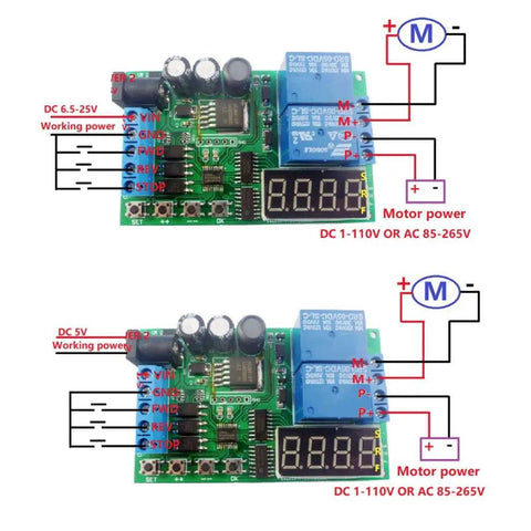 Heavy Duty Multifunction Time Relay And Motor Control Board Built For Low Voltage Industrial Gear with control ports and display.