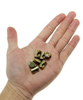 Premium Heavy Duty M6 Slotted Barrel Nuts 10x13mm Gold Cross Dowel Furniture Fasteners Replacement For Beds Cribs Chairs in hand