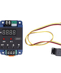 Hella Responsive DC Digital Amp Meter Shows Zero Point Three To Fifty Amperes On Sharp LCD Screen with wires.