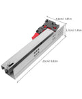10 Inch Concealed Drawer Slides Full Extension Soft Close Runners With Rear Mounting Brackets Heavy Duty Cold Rolled Steel For Wardrobe