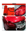 Red Tint Car Light Tint Film 48x12 Inch Self Adhesive Vinyl Wrap For Headlights Fog Lights Taillights Turn Signals 120x30cm