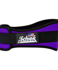 Heavy Duty 6 Inch Nylon Weight Lifting Belt For Powerlifting And Strength Training With Contoured Lower Back Support in purple.