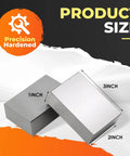 Two Pack Precision 1-2-3 No Hole Blocks In Hardened Steel 0.0002-0.0003 In Tolerance HRC 57-62 All Six Sides Hardened And Ground Cross Drilled For Lightweight Strength Built Tough For Quick Setup And Accurate Machining, 1x2x3 inch