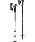Lightweight Aluminum Backcountry Ski Poles With Adjustable 100-135 Cm, Speed Lock 2 Plus Locking, Aergon Air Extended Grip, Slim Design