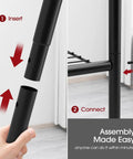 Assembly of Heavy-Duty 5-Tier Freestanding Steel Shelving Racks Set, 2-Pack With Reinforced Frame, Adjustable Garage Storage