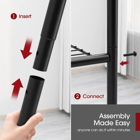 Assembly of Heavy-Duty 5-Tier Freestanding Steel Shelving Racks Set, 2-Pack With Reinforced Frame, Adjustable Garage Storage