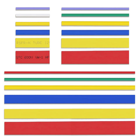 Assorted colorful tubes from Dope All In One Heat Shrink Tubing Kit With Six Sizes And Assorted Colors For Electronics And Home Wiring Waterproof
