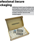 Professional secure packaging for Heavy Duty Premium Slick Black Laptop Bottom Case Screws Replacement Bundle for Asus Tuf Gaming.