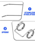 Premium Stainless Steel Kettle Lid Repair Kit With Double Torsion Springs For Secure Lids That Never Stick Or Slip Off Your Water Boiler, steel springs