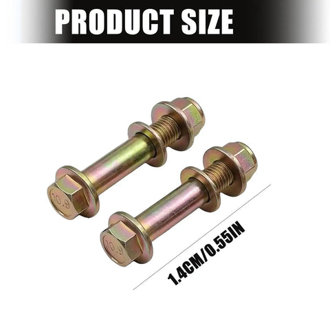 Heavy Duty Shock Mount Bolts Kit M14x1.5 10.9 Grade Alloy Steel Flange Shoulder Bolts And Lock Nuts Pair For Toyota Tacoma Tundra Sequoia Dodge Ram Eliminates Loose Play And Rattle During Shock Absorber Replacement, 1.4CM/0.55IN