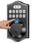 Fingerprint Door Lock With 0.3s Fast Unlock, 100 Fingerprints, 100 Codes, Keyless Entry, Smart Electronic Keypad, Digital Auto Lock