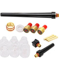 Premium Welding Torch Accessory Kit For EEE WP9 WP20 TIG Systems includes brass and glass components for welding jobs.