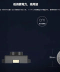 Compact Lidar Sensor For Drones And Robots With 0.1-12m Range, UART And I2C next to coin, showing sensor size and dimensions